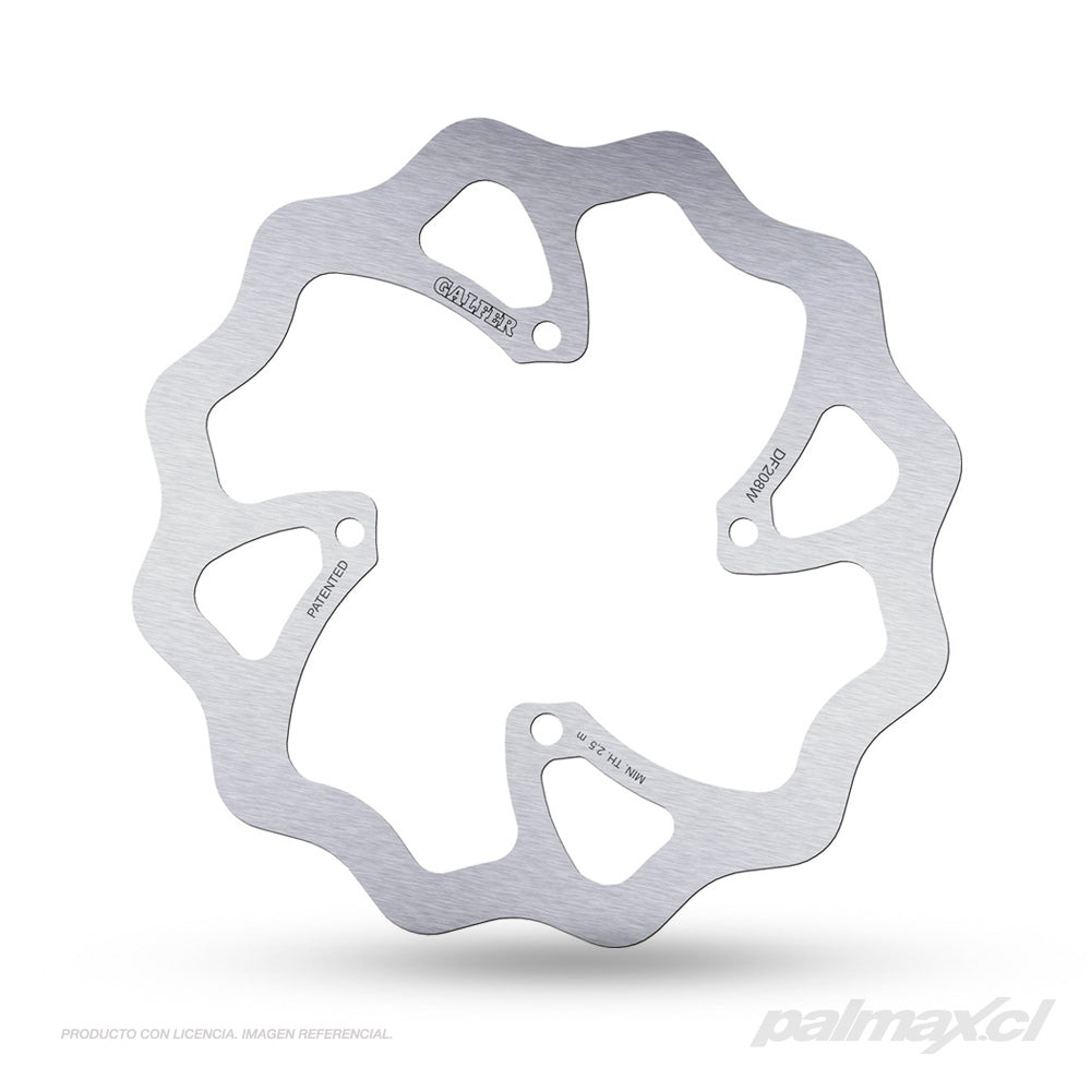 Disco de freno delantero Off-Road DF208W Wave para Kawasaki KXF | Galfer